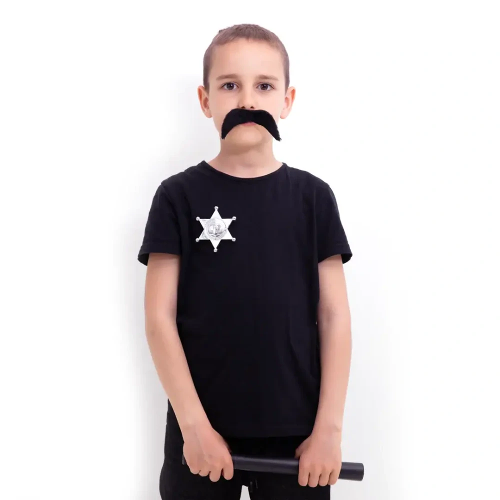 Nalepovací černý knír