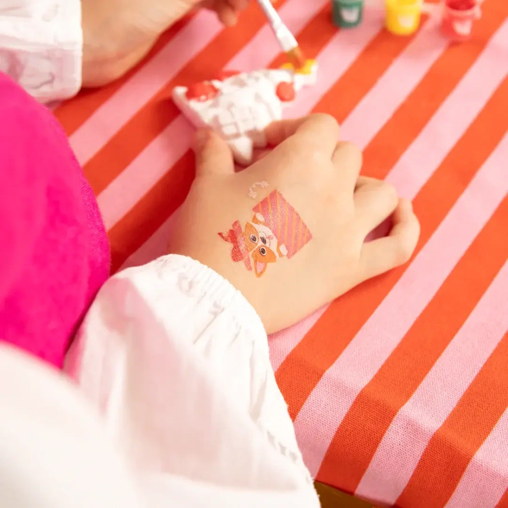 Dočasné vánoční tetování Kreslené Vánoce 20 ks