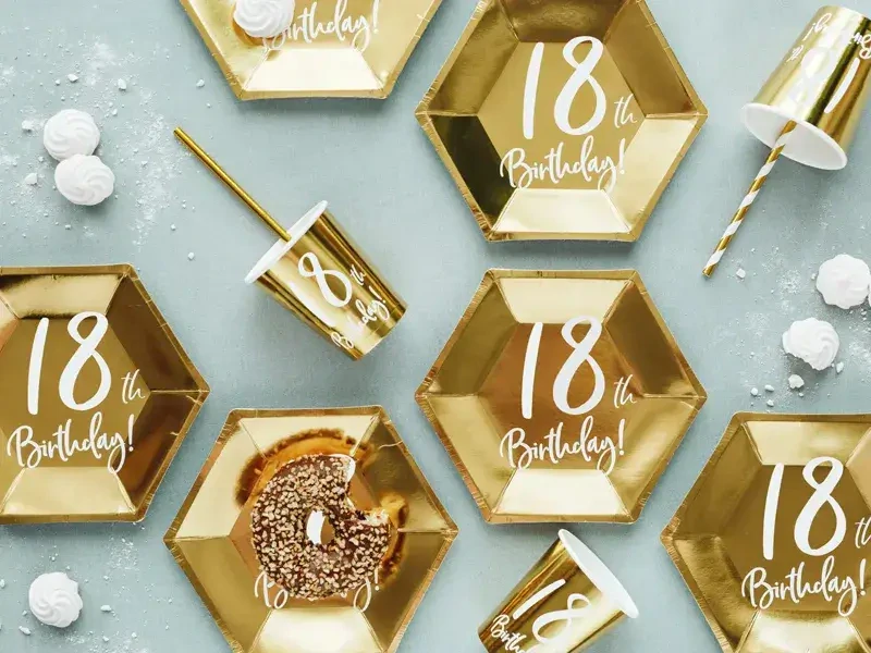 Papírové kelímky 18. narozeniny 6 ks