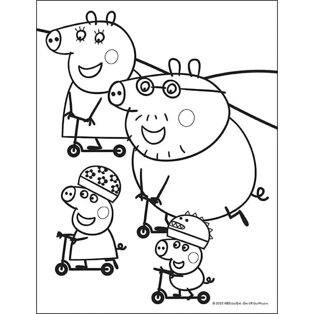 Samolepky s omalovánkami Prasátko Peppa 100 ks