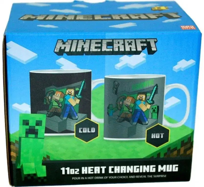Hrnek Minecraft keramický - měnící barvu