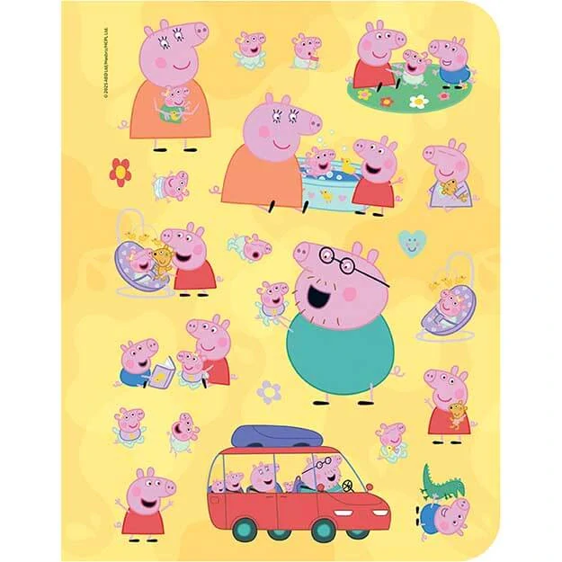 100 samolepek s omalovánkami Prasátko Peppa
