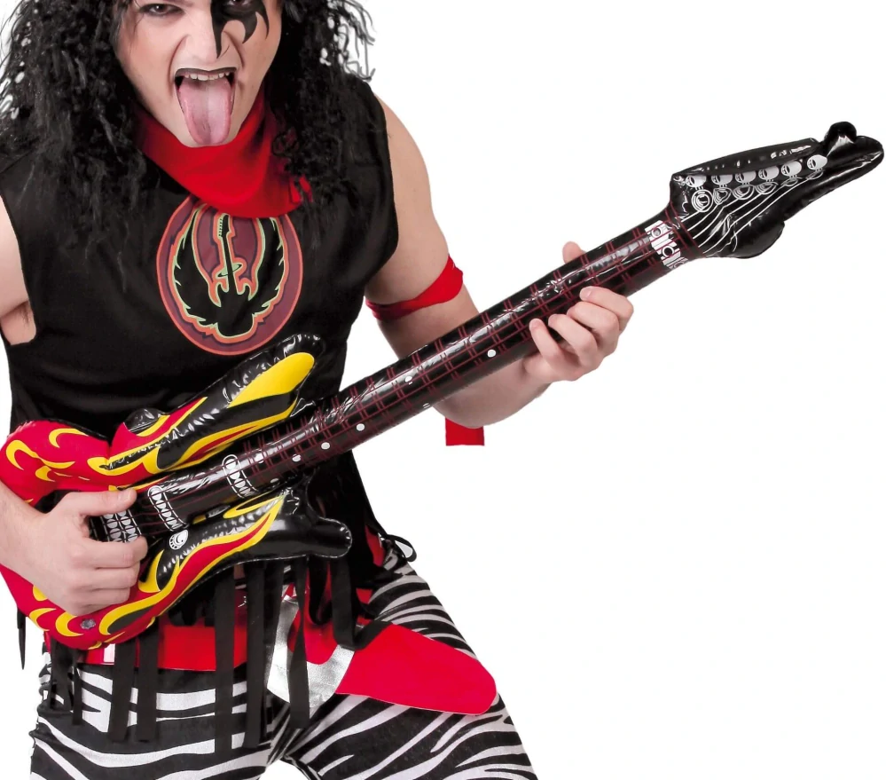 Nafukovací kytara s plameny 90 cm