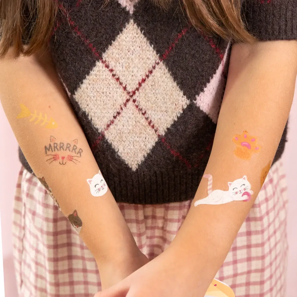 Dětské dočasné tetování Kočičky 23 ks