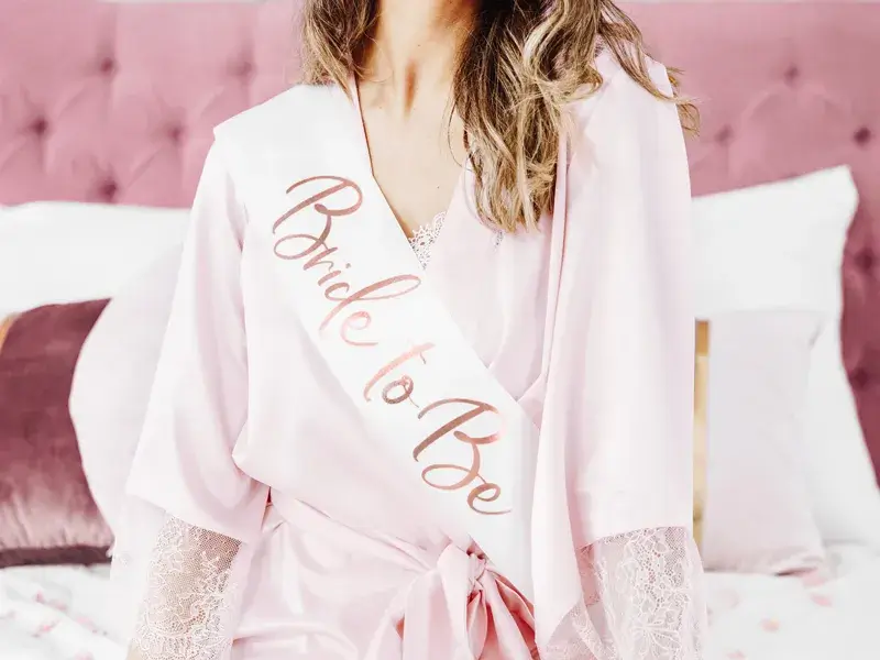 Šerpa Bride to be - bílá s rosegold