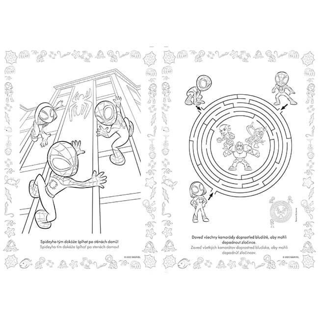 Omalovánky Spidey A4