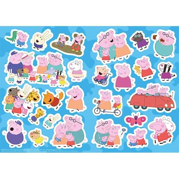 Omalovánky se samolepkami Prasátko Peppa