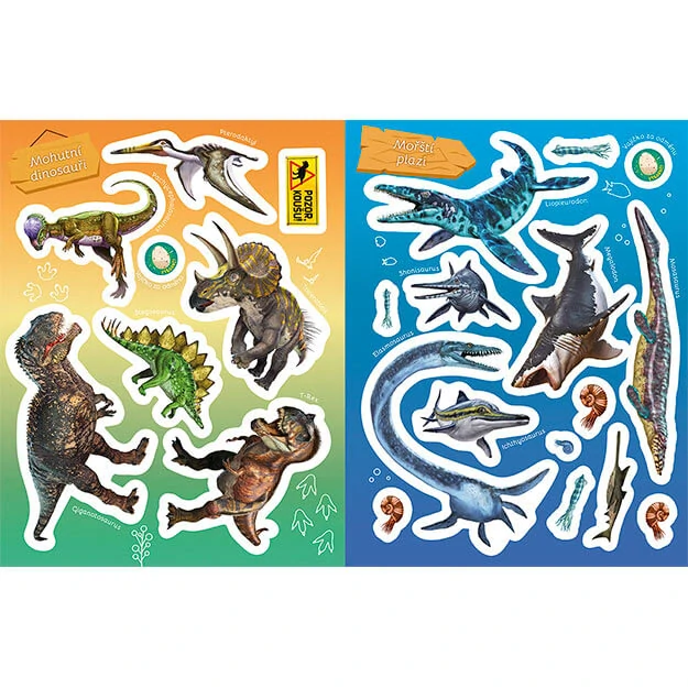 Naučná samolepková knížka Dinosauři