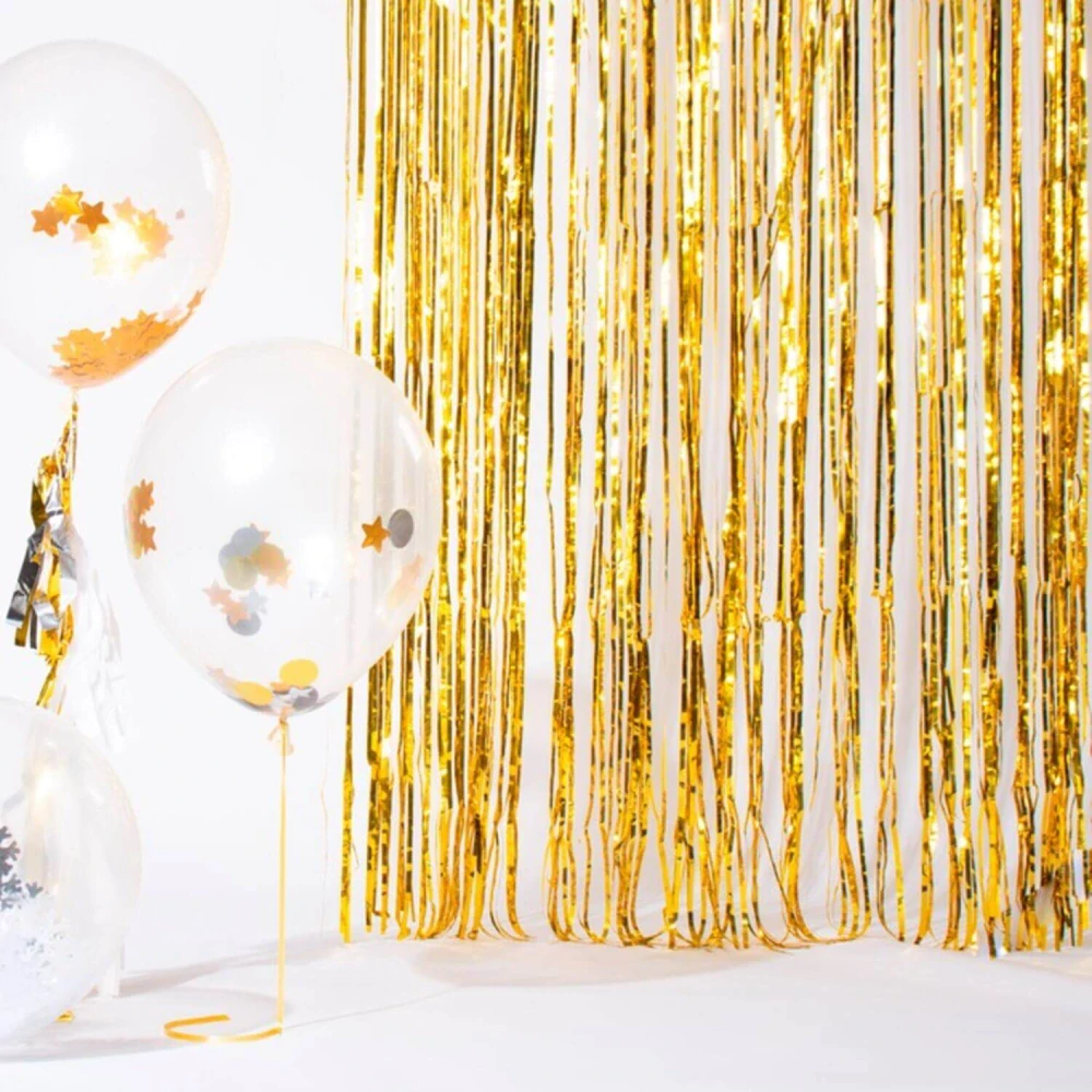 Zlatý závěs 100 x 200 cm