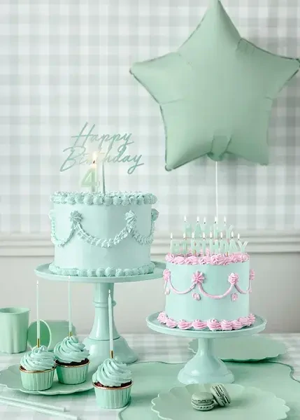 Zápich na dort Happy birthday zelený