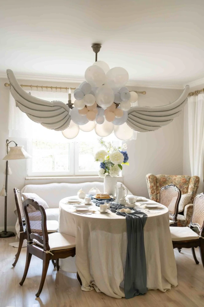 Nafukovací andělská křídla bílá 104 x 60 cm