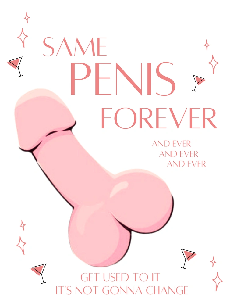 Dámské tričko pro rozlučku se svobodou - Same Penis Forever