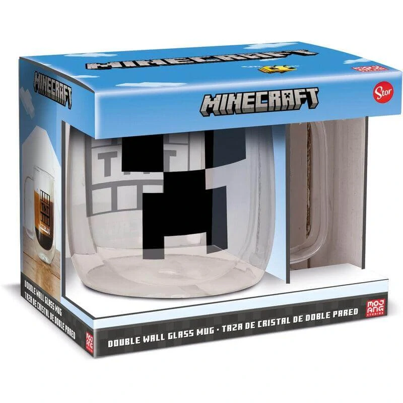 Hrnek Minecraft - skleněný