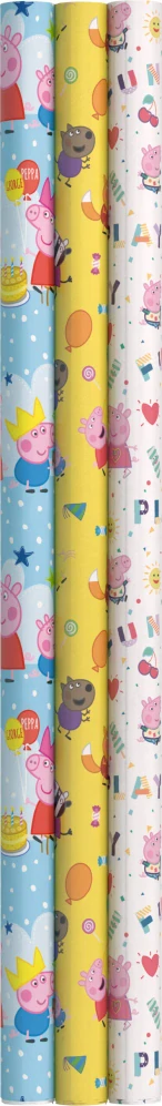 Balicí papír Prasátko Peppa 70 x 200 cm - bílý
