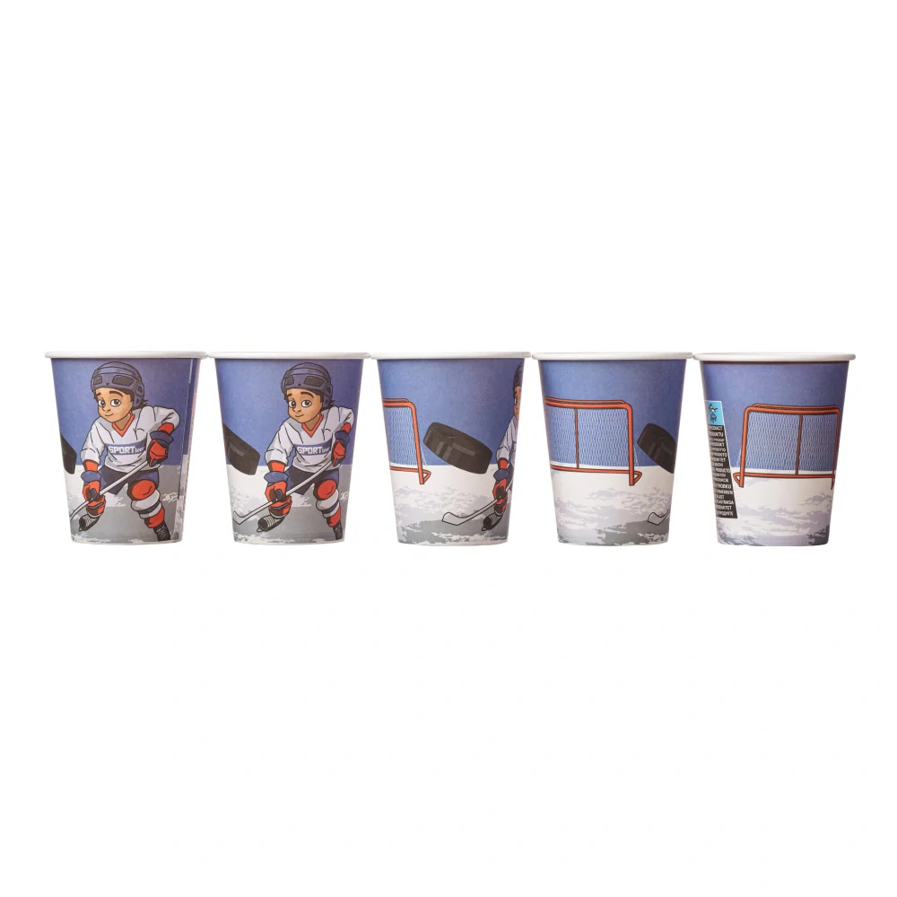 Papírové kelímky Hokejový sen 8 ks