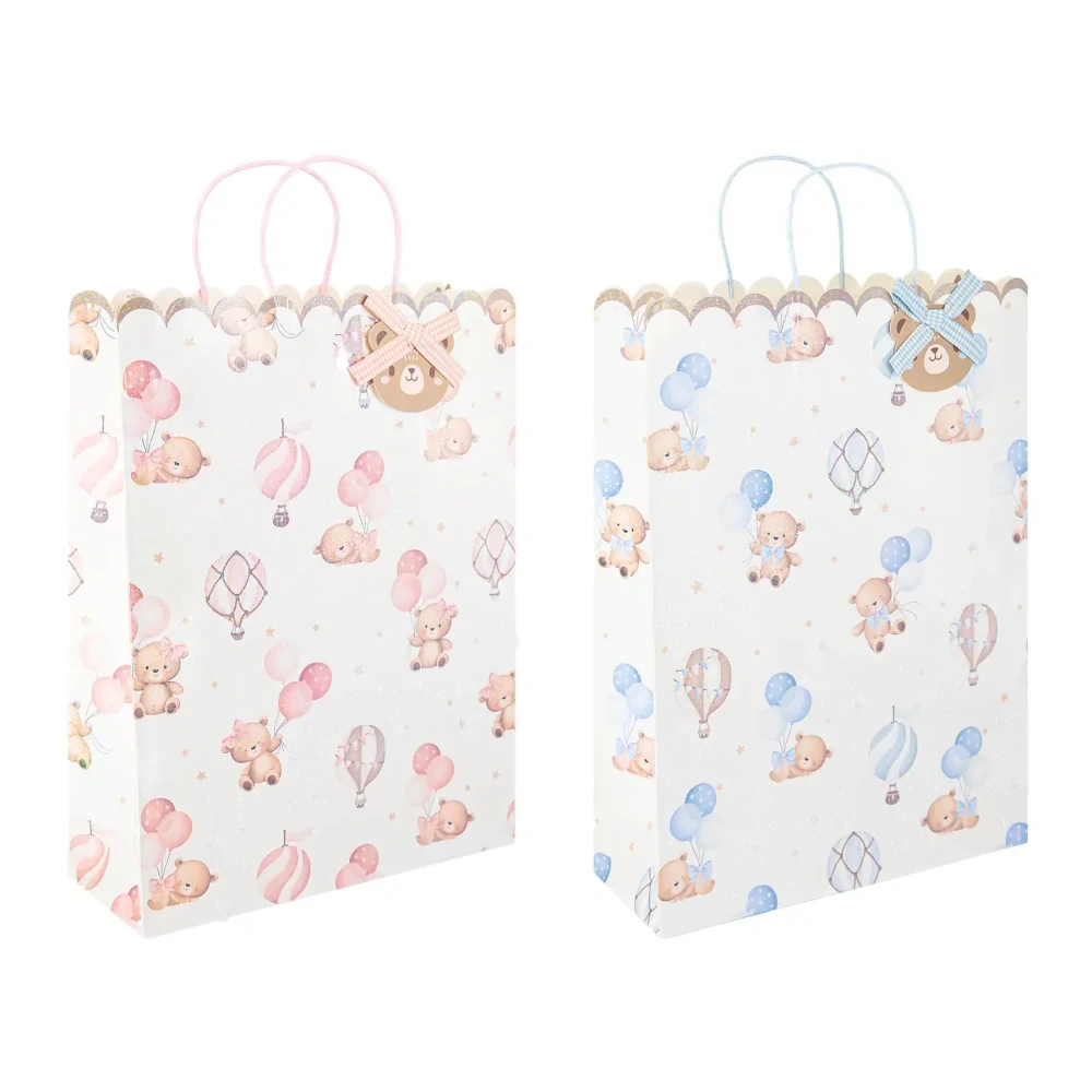 Dárková taška XXL modří medvídci