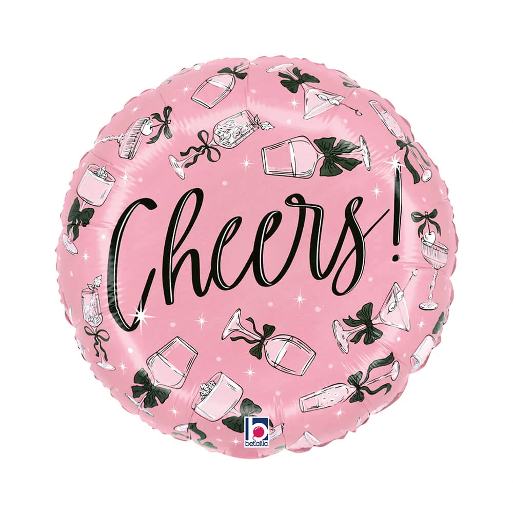 Fóliový balonek Party Cheers růžový 46 cm