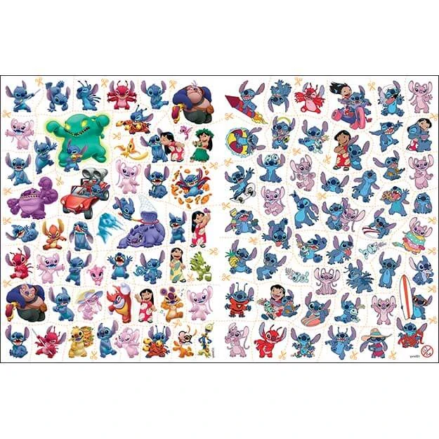 100 omalovánek s tetováním Stitch a Angel