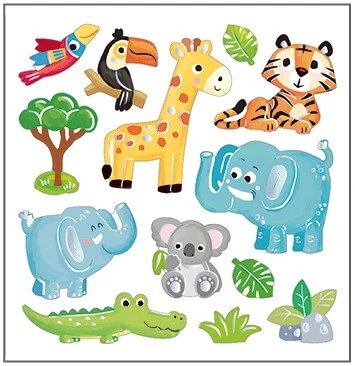 Dekorační samolepky ZOO 25 ks