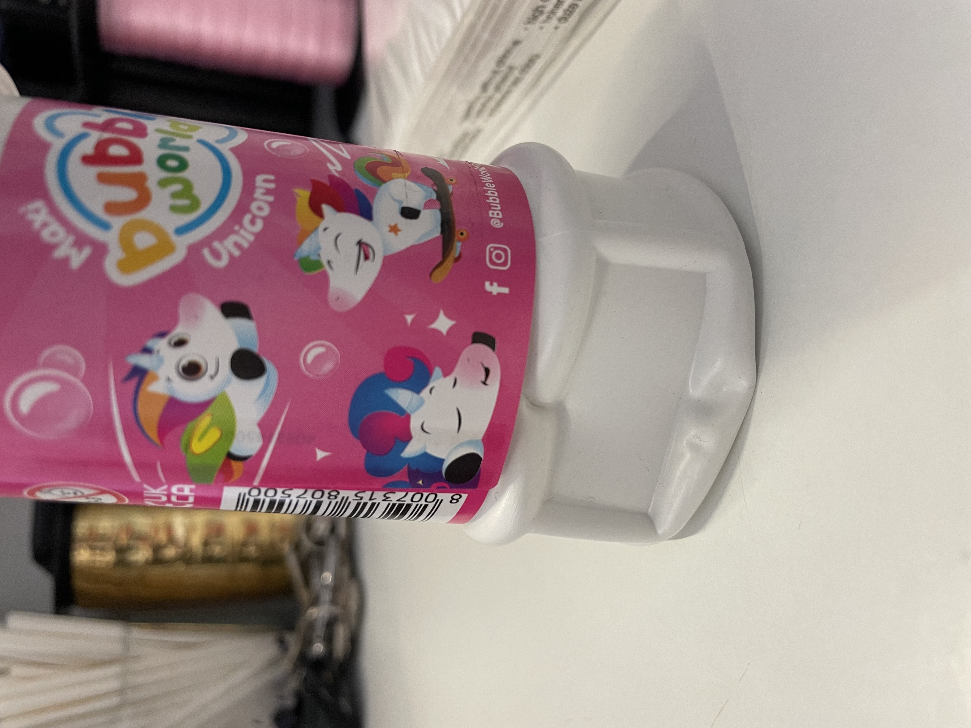 2. jakost Bublifuk 175ml Maxi Jednorožec