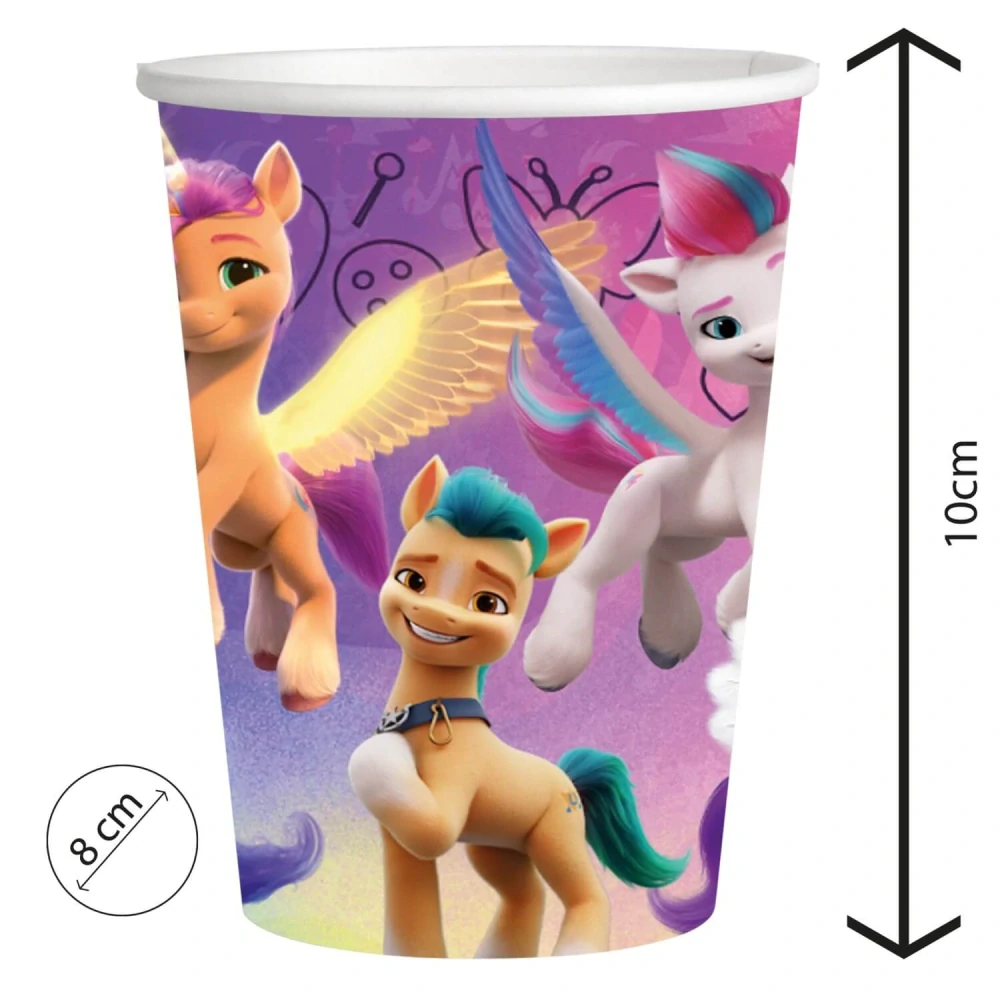 Papírové kelímky My Little Pony Rainbow 8 ks