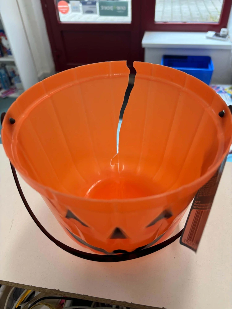 2. jakost Halloween - malý kyblík na koledu dýně