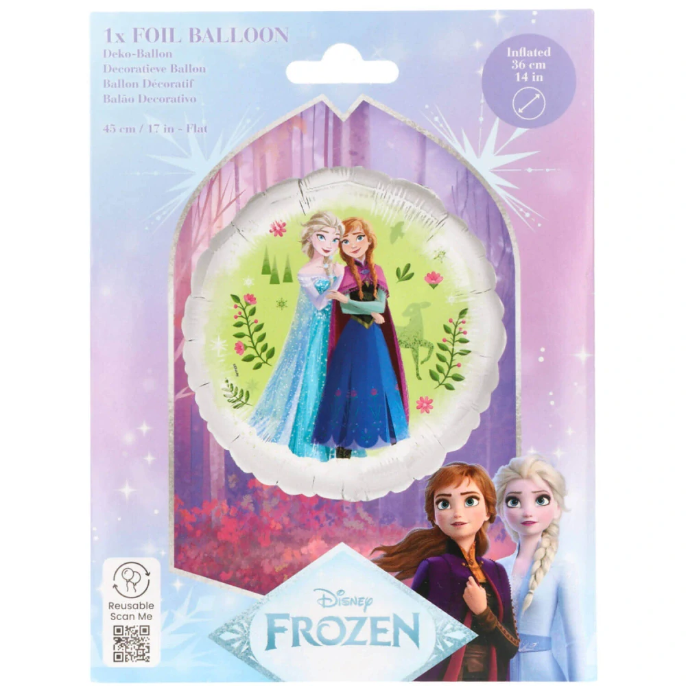 Fóliový balónek Frozen spring kruh 45 cm