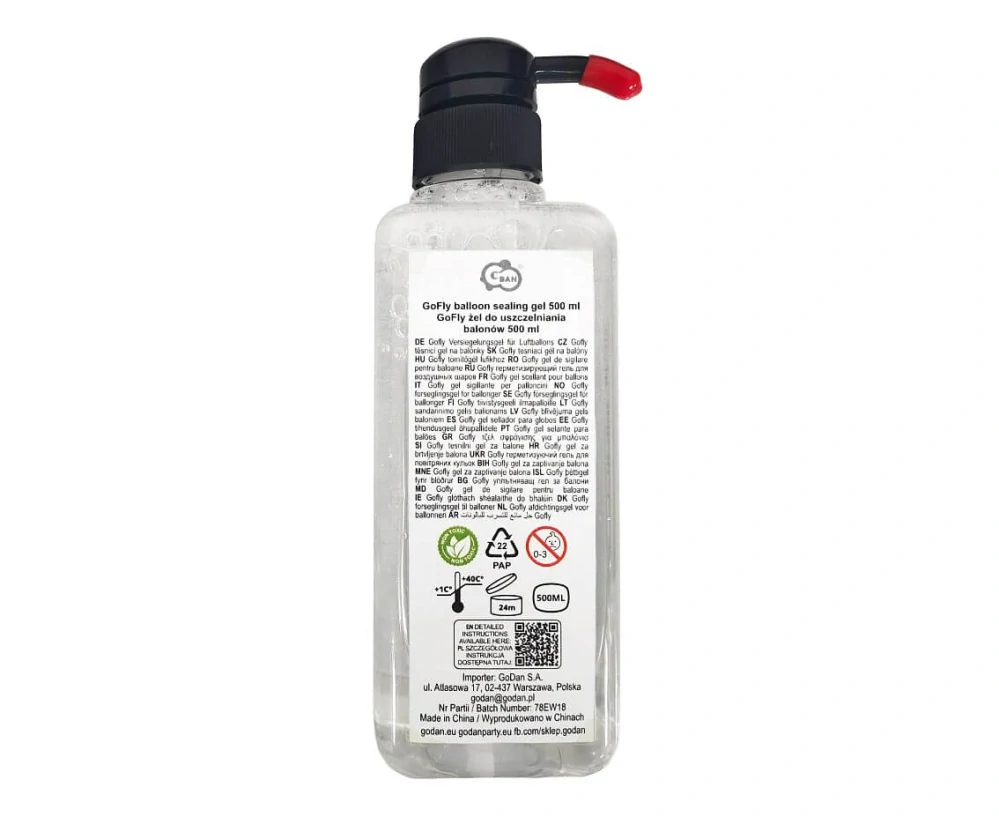 GoFly Gel pro delší výdrž helia v balonku 500 ml