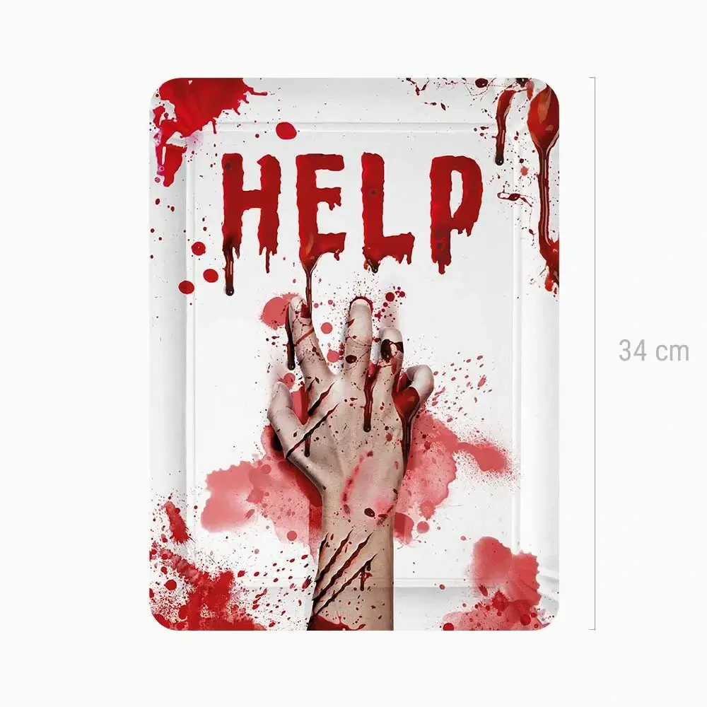 Papírové tácky Krvavé skvrny Halloween 2 ks