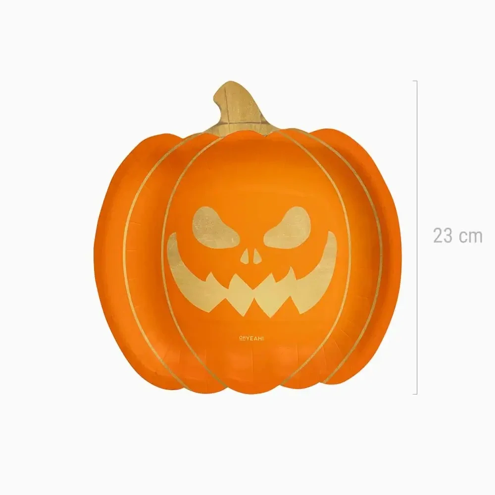 Papírové talíře Dýně 23 × 23 cm - 6 ks