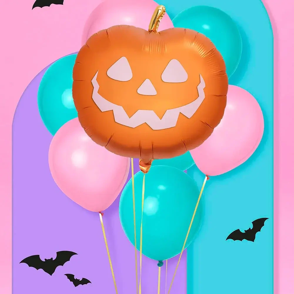 Fóliový balónek Halloween Dýně oranžová 60 cm