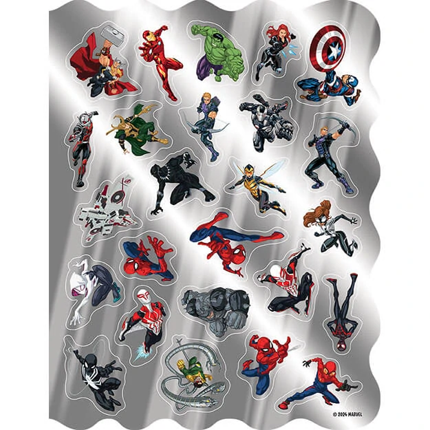 Aktivity se samolepkami Marvel