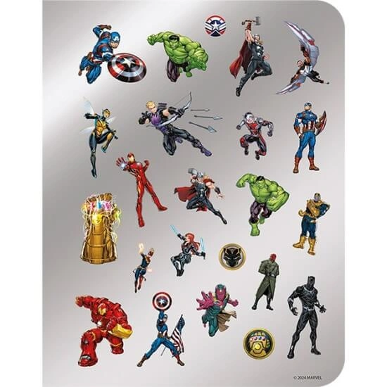 Samolepky s omalovánkami Marvel 100 ks