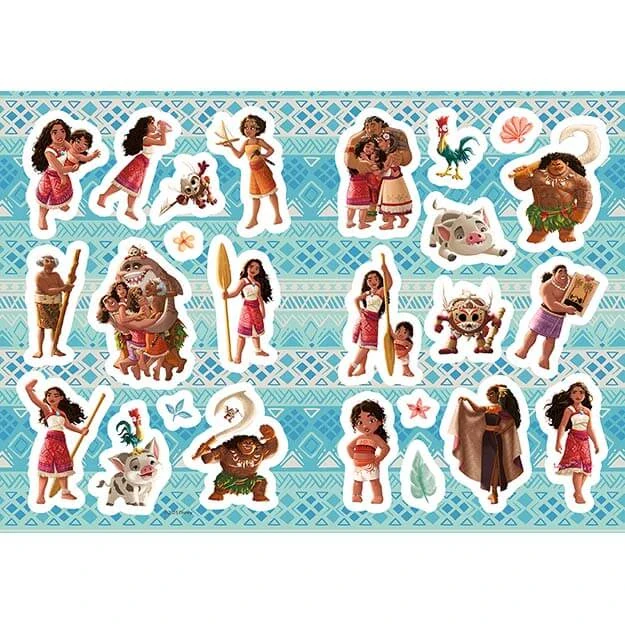 Omalovánky Vaiana A4 se samolepkami