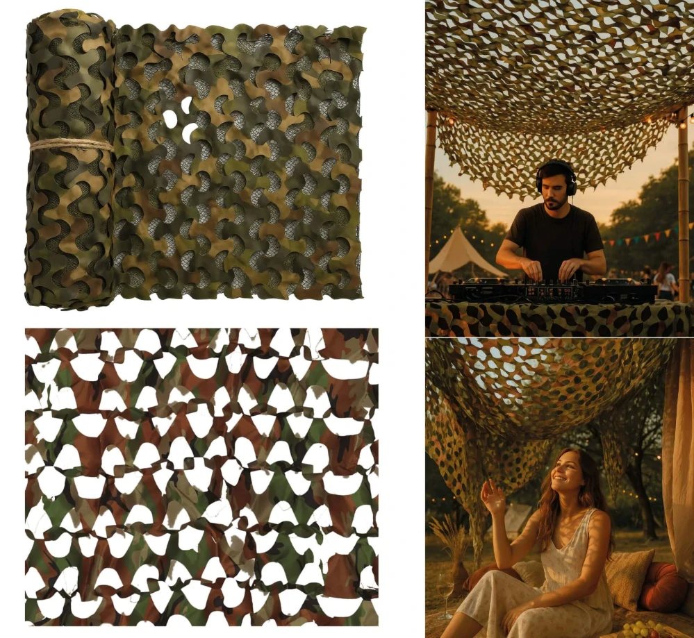 Vojenská maskovací síť 180 × 70 cm