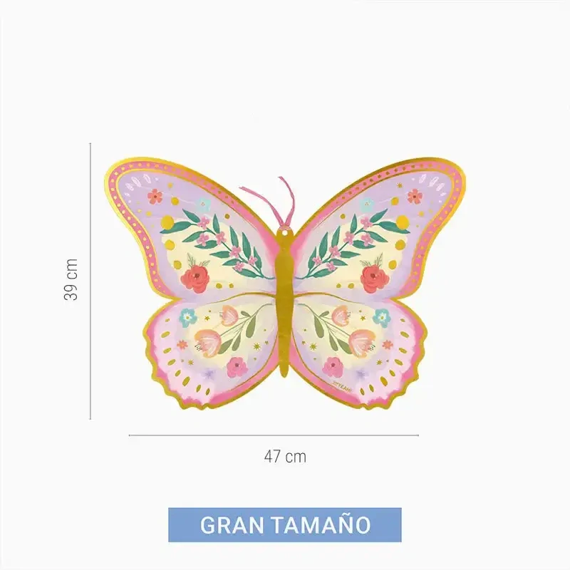 Piňata Motýl růžový - 47 × 39 cm