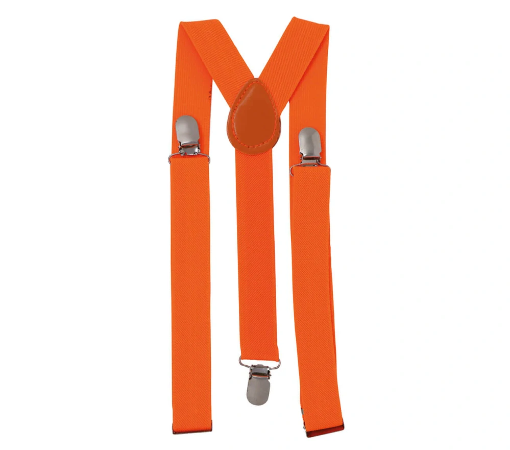 Neonové oranžové kšandy