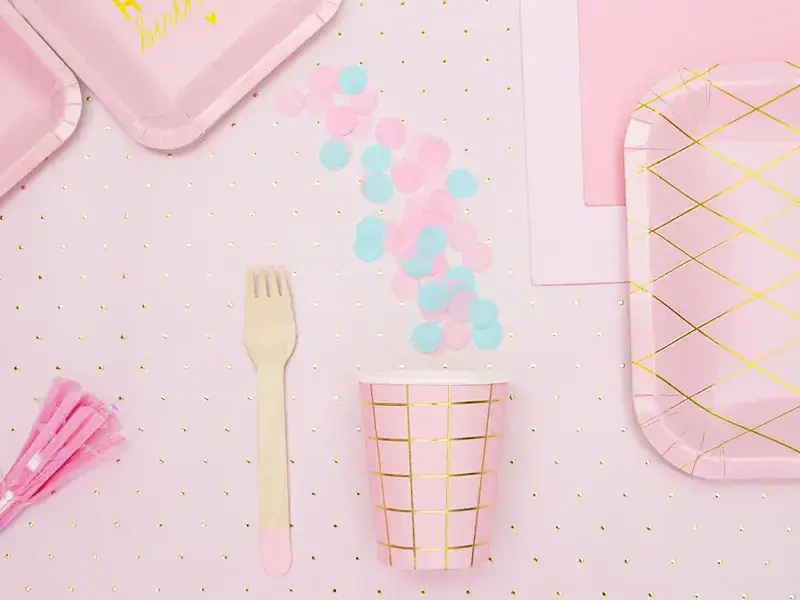 Papírové konfety kolečka světle modré 15 g