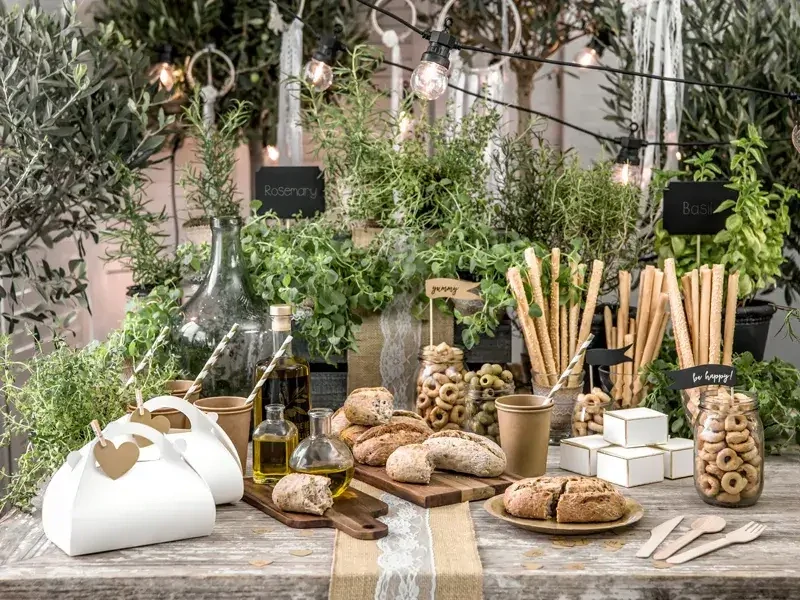 Krabička na výslužku kulatá bílá - 10 ks