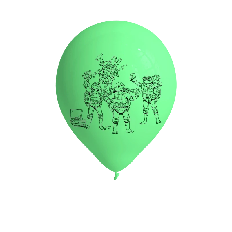 Latexové balonky Želvy Ninja 8 ks