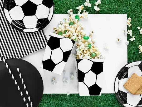 Krabice na popcorn Fotbal 6ks