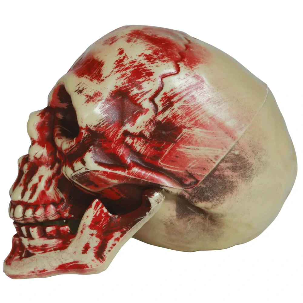 Dekorace na Halloween Krvavá lebka 20 cm