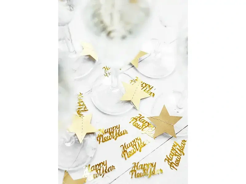 Konfety Happy New Year zlaté - 3g