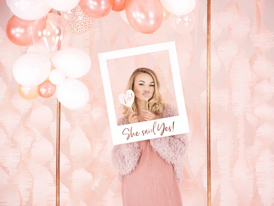 Sada pro fotokoutek - Rosegold svatba