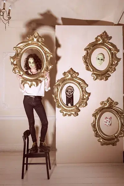 Maska Lebka svítící ve tmě