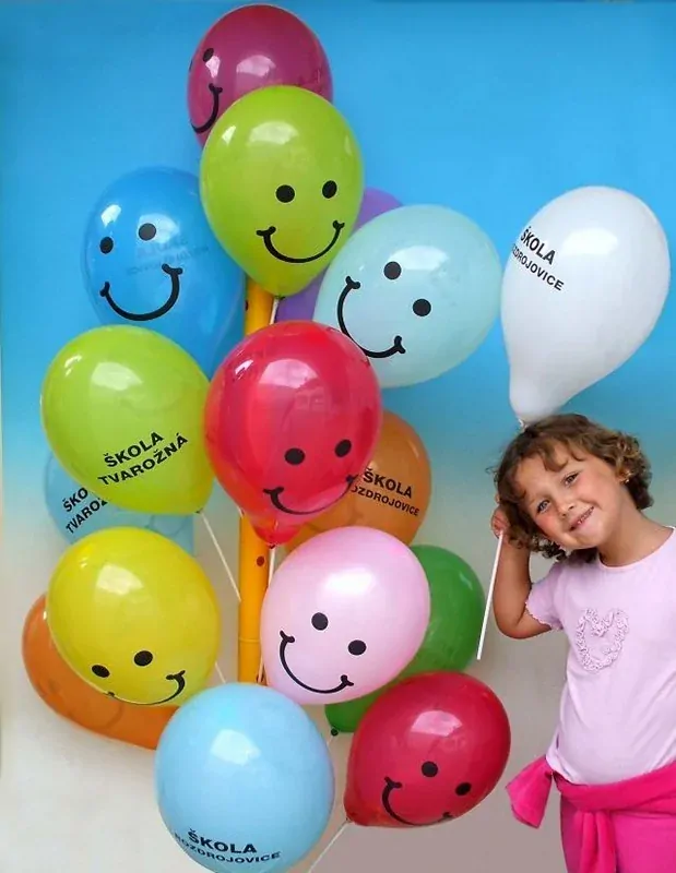 Stojan na balónky - modrý