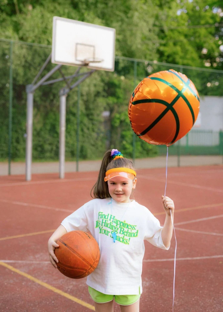 Foliový balonek Basketbalový míč 45cm