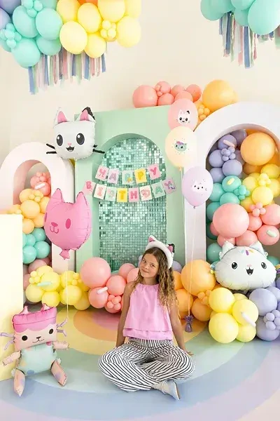 Narozeninový nápis Gábinin kouzelný domek 180cm