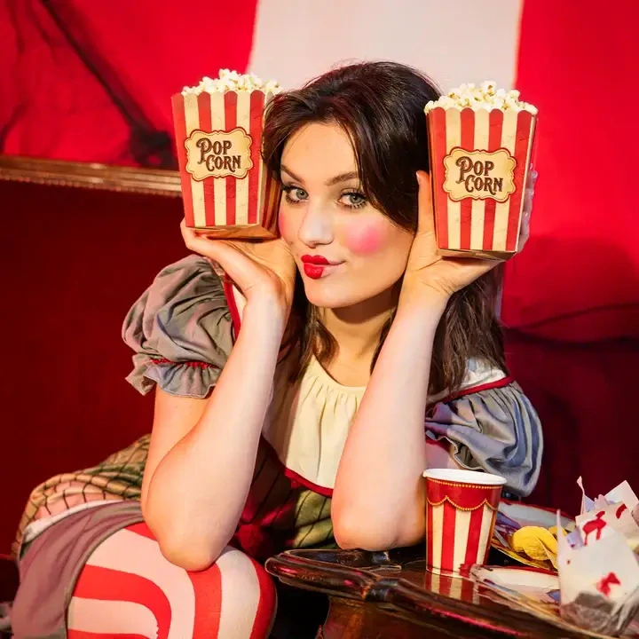 Krabičky na popcorn Halloween Freak Show 6 ks