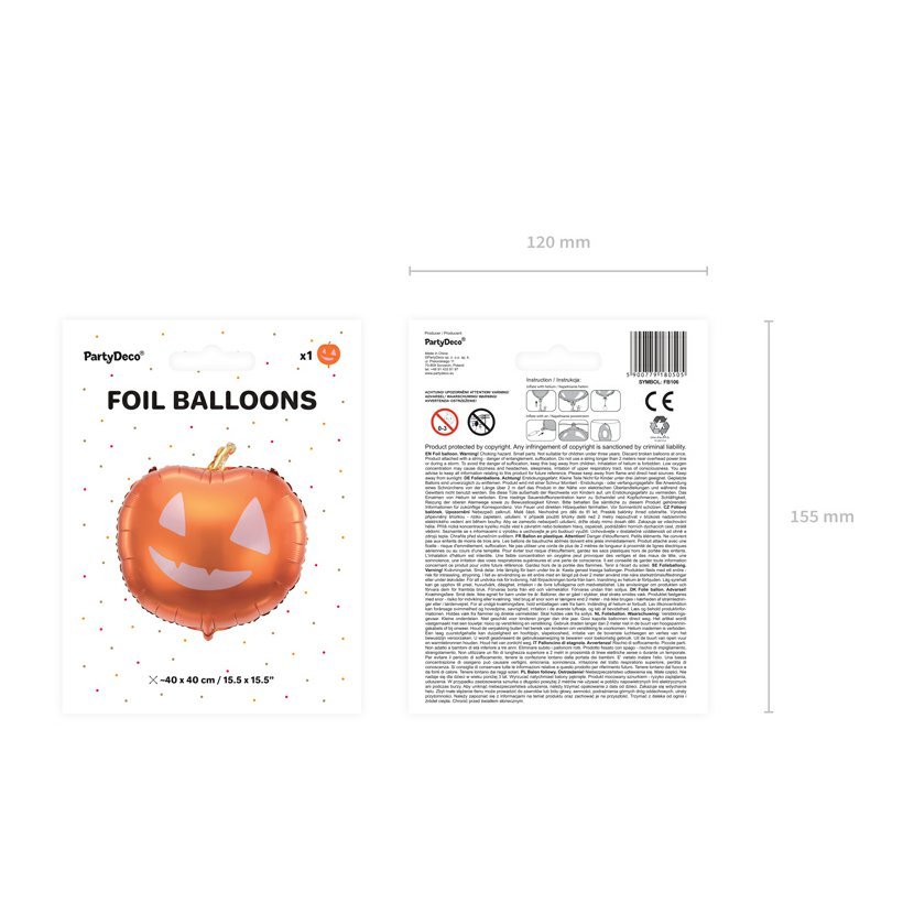 Fóliový balónek “Dýně", 40 cm